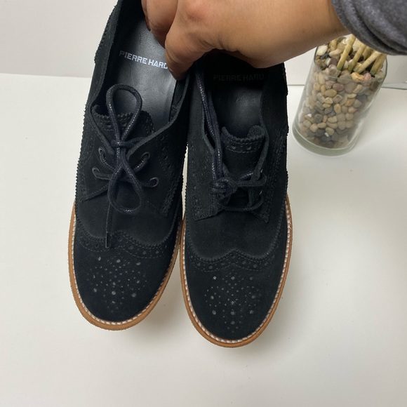 Pierre Hardy Wingtip Black Oxford Platform Wedge 7 - Picture 7 of 8